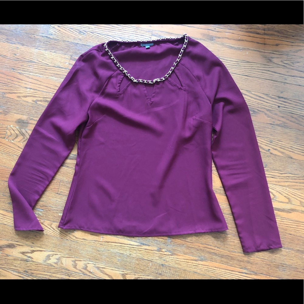 Brick red blouse